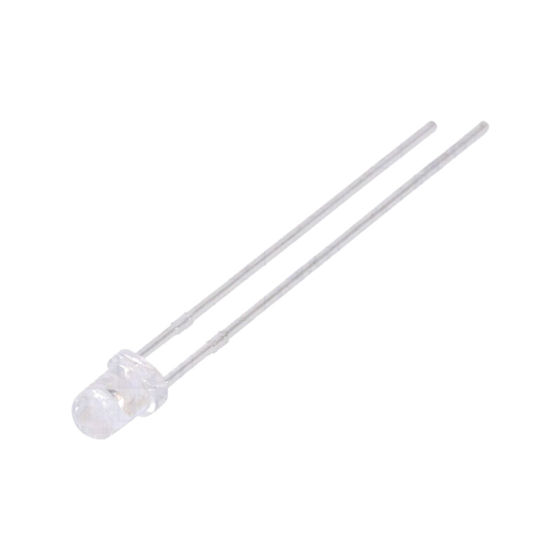 LED; 3mm; albastru; 2200÷3800mcd; 30°; Parte frontală: convex LED; 3mm; albastru; 2200÷3800mcd; 30°; Parte frontală: convex