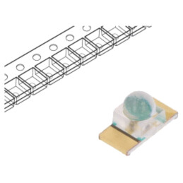 LED; SMD; 1608; galbenă; 1120÷4500mcd; 3,2x1,6x1,55mm; 25°; 20mA
