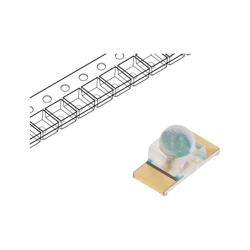 LED; SMD; 1608; galbenă; 1120÷4500mcd; 3,2x1,6x1,55mm; 25°; 20mA LED; SMD; 1608; galbenă; 1120÷4500mcd; 3,2x1,6x1,55mm; 25°; 20mA