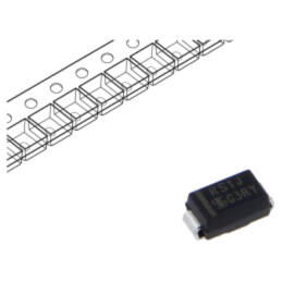 Diodă: redresoare; SMD; 600V; 1A; SMA; Ufmax: 1,3V; Ifsm: 30A