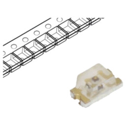 LED; SMD; 0603; roşie; 18÷54mcd; 1,6x0,8x0,8mm; 130°; 20mA; λd: 631nm