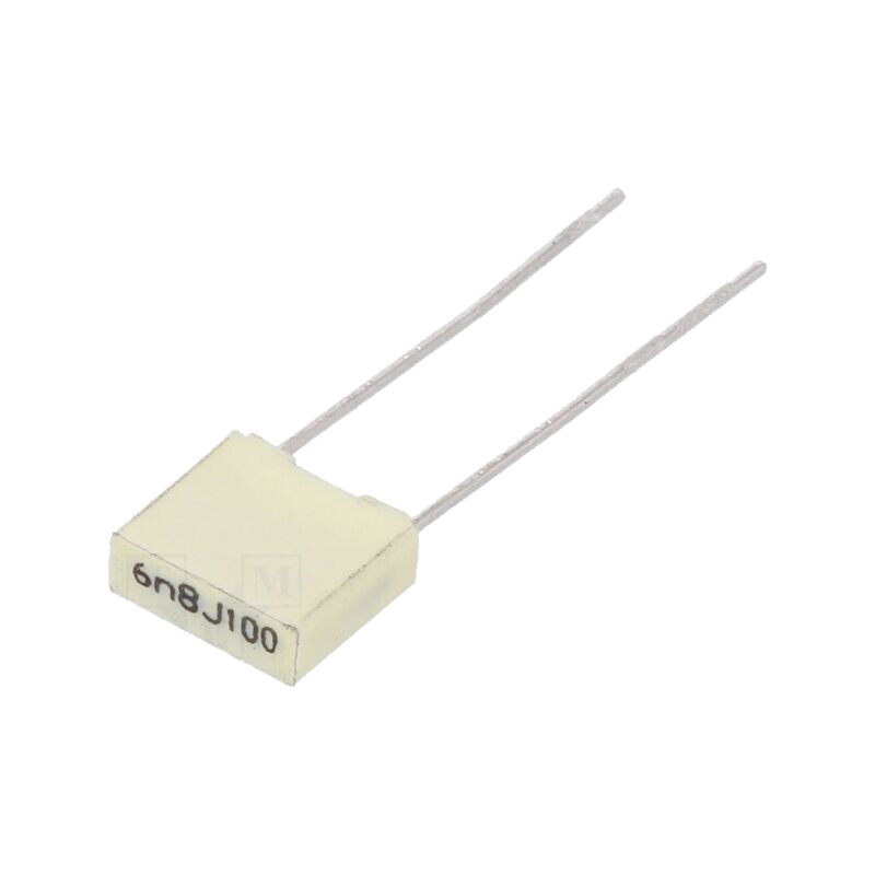 Condensator: cu poliester; 6,8nF; 63VAC; 100VDC; 5mm; ±5%; THT; R82 Condensator: cu poliester; 6,8nF; 63VAC; 100VDC; 5mm; ±5%; THT; R82