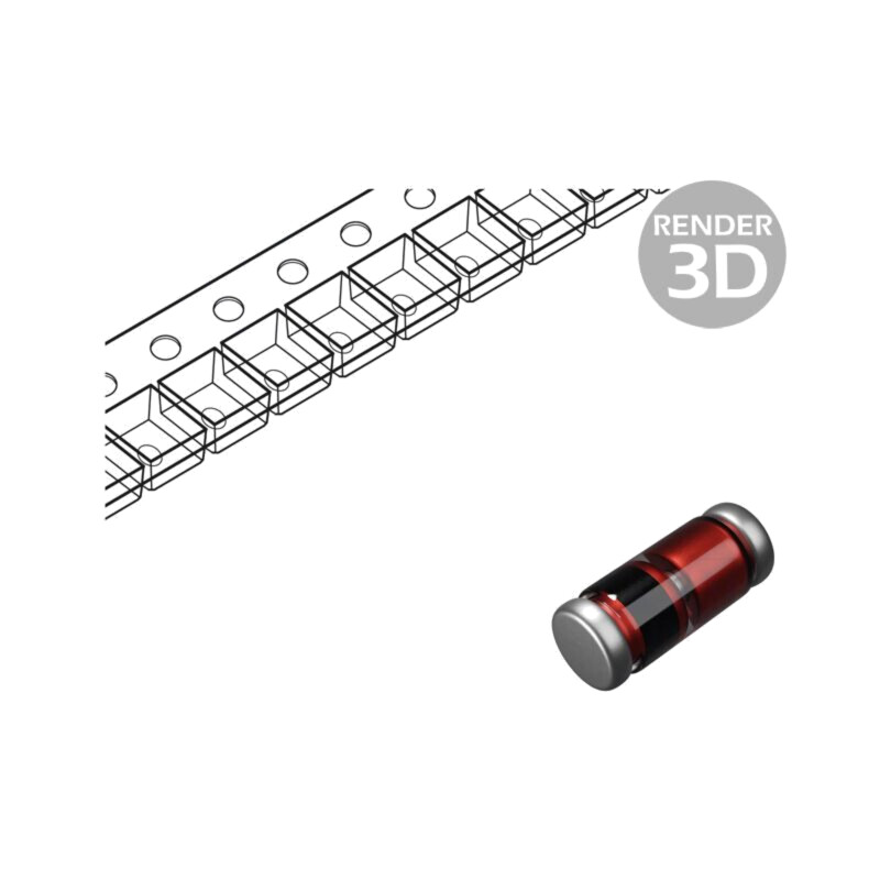 Diodă: Zener; 0,5W; 12V; SMD; rolă,bandă; MicroMELF quadro; ZMC Diodă: Zener; 0,5W; 12V; SMD; rolă,bandă; MicroMELF quadro; ZMC