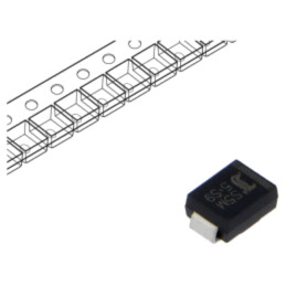 Diodă: redresoare; SMD; 1kV; 5A; SMB; Ufmax: 1,1V; rolă,bandă