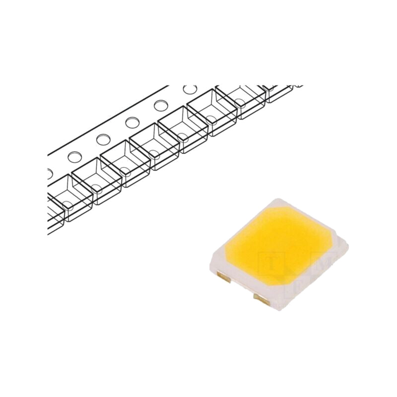 LED; SMD; 2835; alb neutru; 63,5÷68,5lm; 4000K; 80; 120°; 150mA LED; SMD; 2835; alb neutru; 63,5÷68,5lm; 4000K; 80; 120°; 150mA