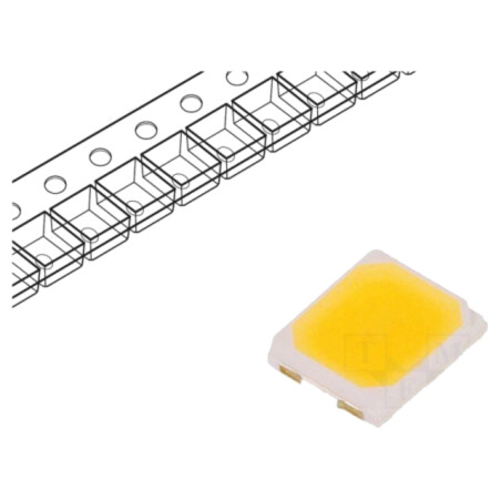 LED; SMD; 2835; alb neutru; 63,5÷68,5lm; 4000K; 80; 120°; 150mA