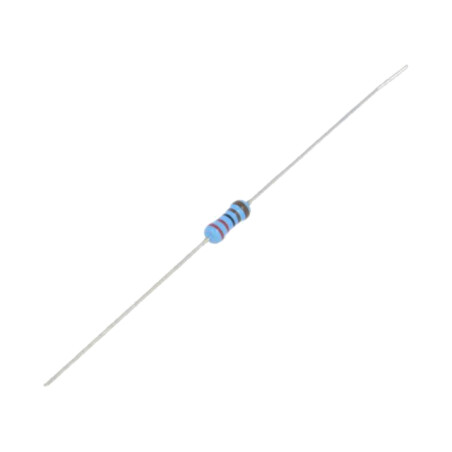 Rezistor: thin film; THT; 2,2kΩ; 600mW; ±1%; Ø0,6x28mm; Ø2,5x6,5mm