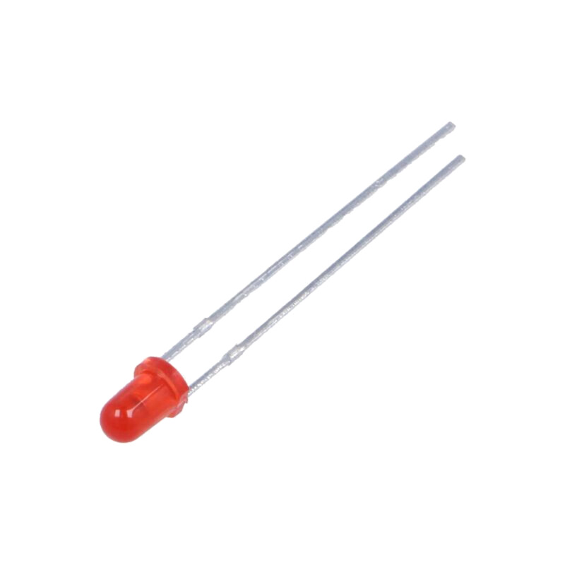 LED; 3mm; roşie; 250mcd; 40°; Parte frontală: convex; 1,7÷2,5VDC LED; 3mm; roşie; 250mcd; 40°; Parte frontală: convex; 1,7÷2,5VDC