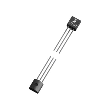 Tranzistor: PNP; bipolar; 65V; 0,1A; 500mW; TO92