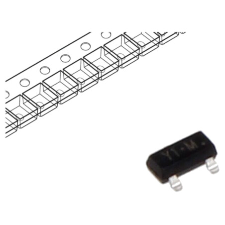 Tranzistor: NPN; bipolar; 25V; 1,5A; 0,3W; SOT23