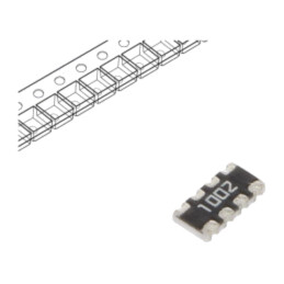 Rezistor multipolar: Y; SMD; 10kΩ; ±1%; 62,5mW; Nr.rezistori: 4