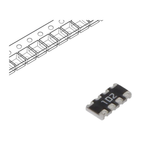 Rezistor multipolar: Y; SMD; 1kΩ; ±5%; 62,5mW; Nr.rezistori: 4