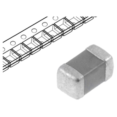Condensator: ceramic; MLCC; 1uF; 6,3V; X5R; ±10%; SMD; 0201; 180mm