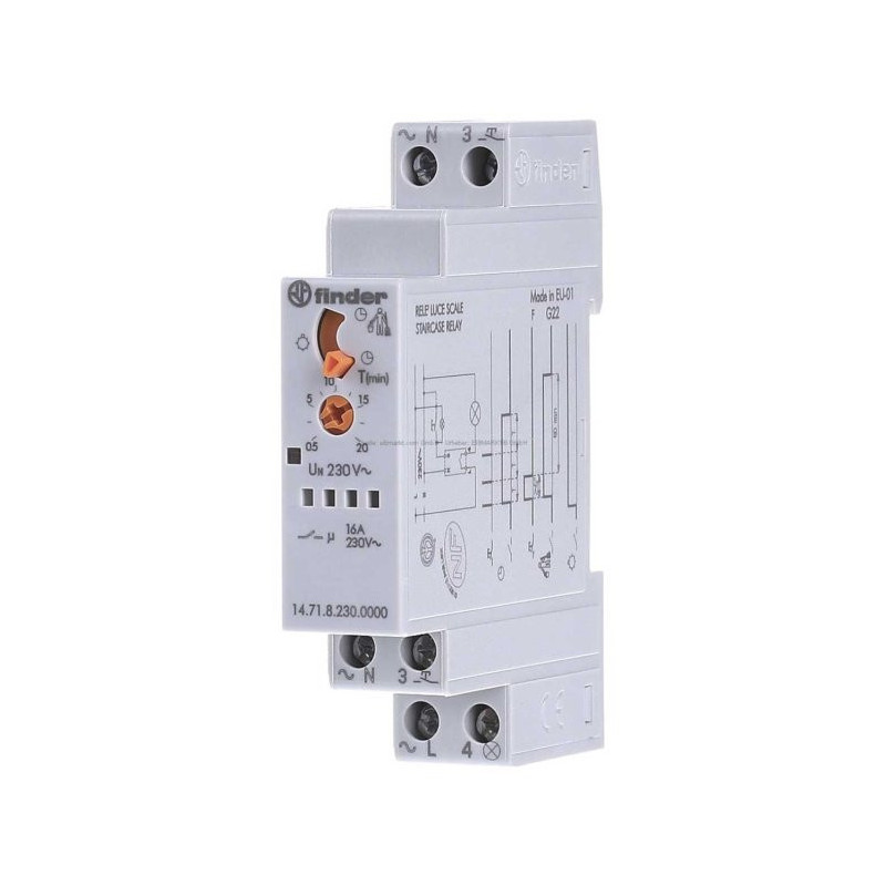 Automat de scară pentru șină DIN 230VAC 16A IP20 | Electronic-mag.ro | Componente Electronice Automat de scară pentru șină DIN 230VAC 16A IP20 | Electronic-mag.ro | Componente Electronice