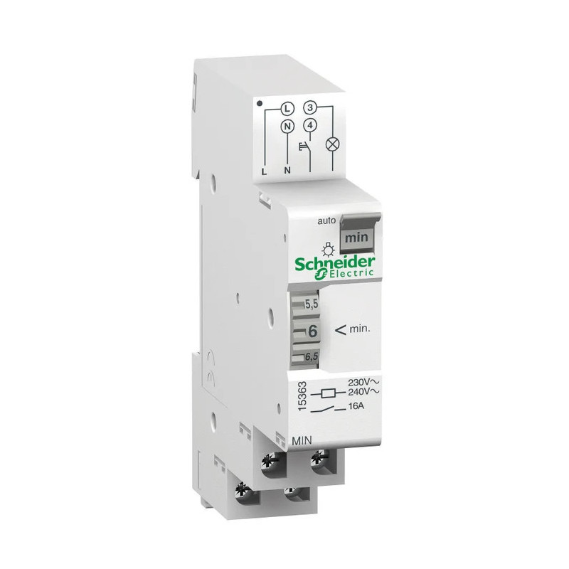 Timer 1-7min SPST-NO 230V pentru şină DIN IP20 16A | Electronic-mag.ro | Componente Electronice