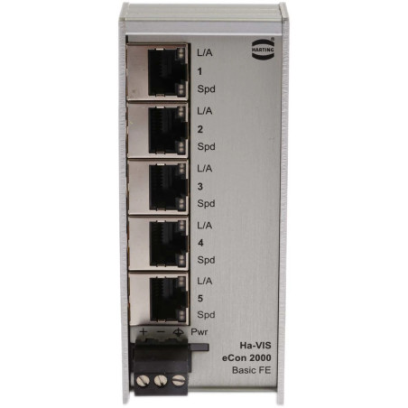Switch Ethernet Neadministrabil 5 Porturi RJ45 9-60VDC | Electronic-mag.ro | Componente Electronice