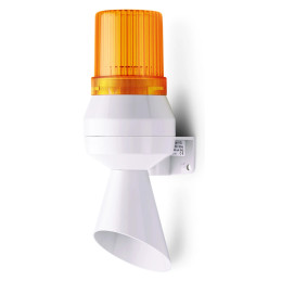 Semnalizator Luminos și Acustic 24VDC Portocaliu | Electronic-mag.ro | Componente Electronice