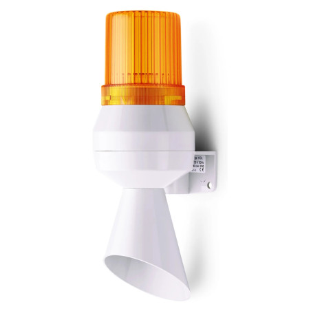 Semnalizator Luminos și Acustic 24VDC Portocaliu | Electronic-mag.ro | Componente Electronice