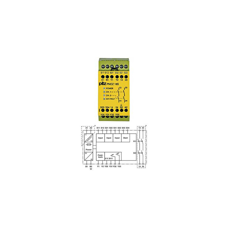 Modul Releu de Siguranță PNOZ 16S 230VAC | Electronic-mag.ro | Componente Electronice