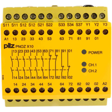 Releu de Siguranță PNOZ X10 24VDC 2IN 10OUT | Electronic-mag.ro | Componente Electronice