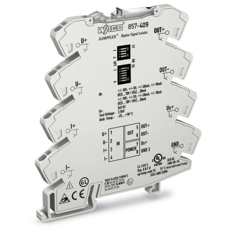 Adaptor Separator și Amplificator de Semnale pentru Șină DIN | Electronic-mag.ro | Componente Electronice
