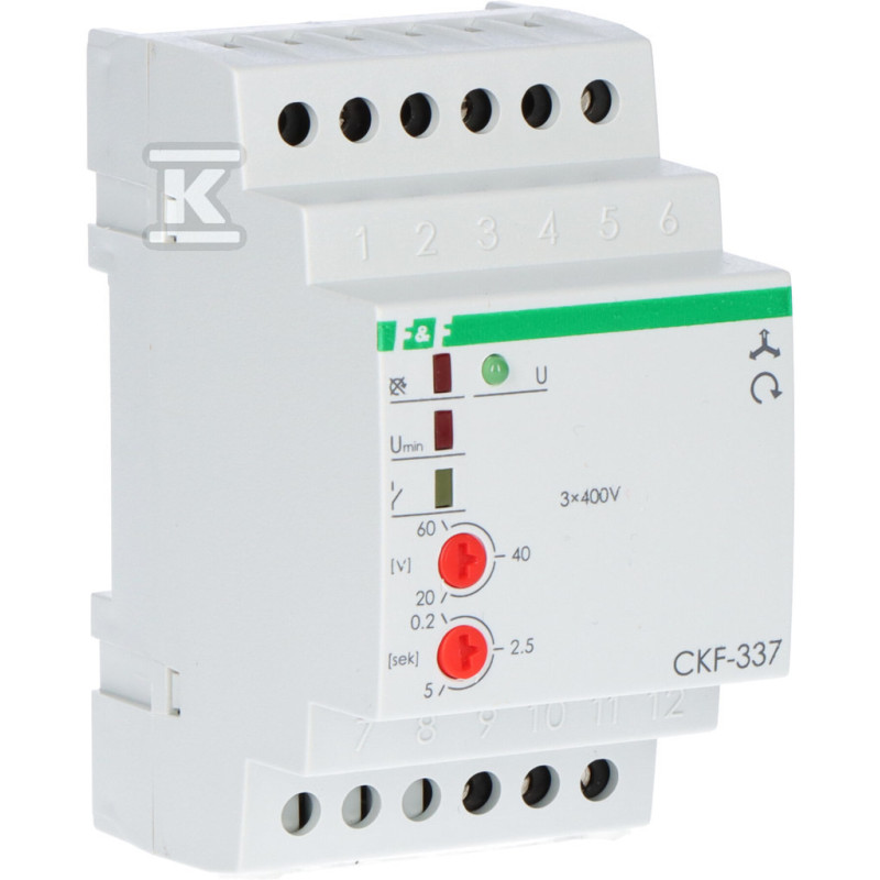 Releu Monitorizare Tensiune DIN SPDT CKF-337 | Electronic-mag.ro | Componente Electronice