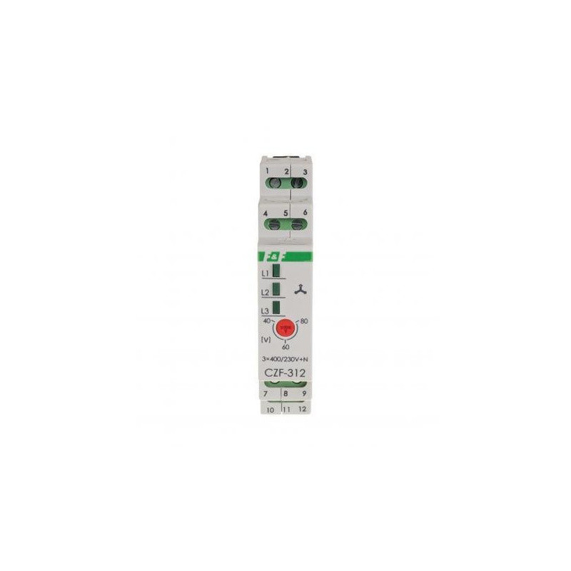 Releu Monitorizare Tensiune DIN CZF-312 | Electronic-mag.ro | Componente Electronice