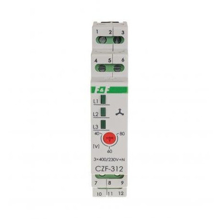 Releu Monitorizare Tensiune DIN CZF-312 | Electronic-mag.ro | Componente Electronice