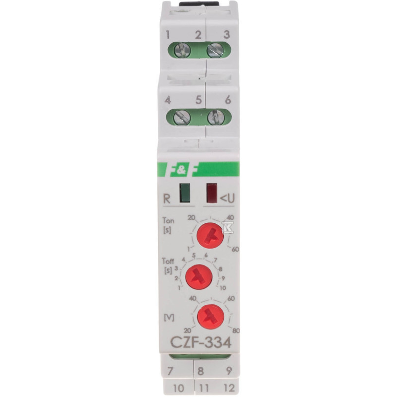 Releu Monitorizare Tensiune DIN SPDT - CZF-334-TRMS | Electronic-mag.ro | Componente Electronice