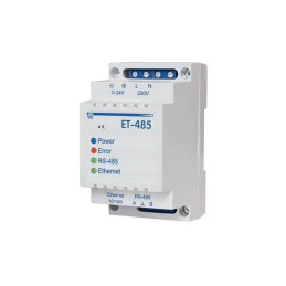 Convertor RS485 la Ethernet 10/100 Base-T 230VAC ET-485 | Electronic-mag.ro | Componente Electronice