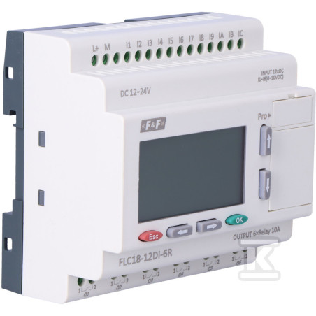 Releu Programabil 12 Intrări 6 Ieșiri 6 Analogice | Electronic-mag.ro | Componente Electronice
