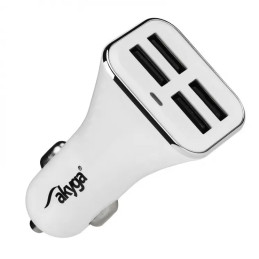 Alimentator USB 4 Porturi 12-24V Alb | Electronic-mag.ro | Componente Electronice