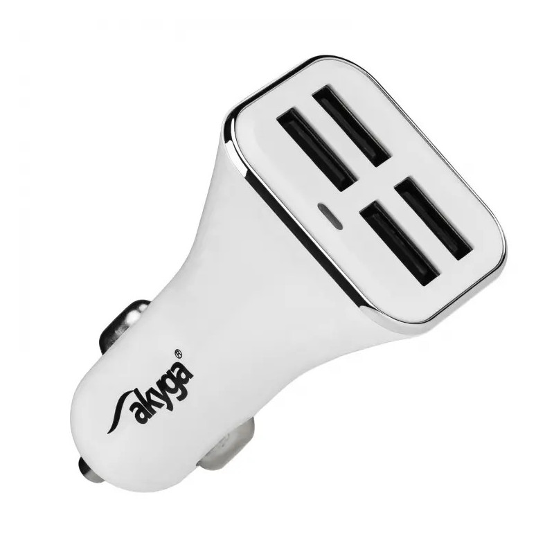 Alimentator USB 4 Porturi 12-24V Alb | Electronic-mag.ro | Componente Electronice