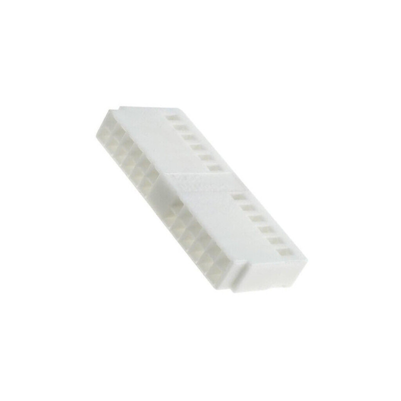 Carcasă conector soclu Quadlock 24 pini albă | Electronic-mag.ro | Componente Electronice