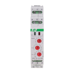 Timer DPDT 0,1s-24zile 12VAC/DC pentru șină DIN | Electronic-mag.ro | Componente Electronice