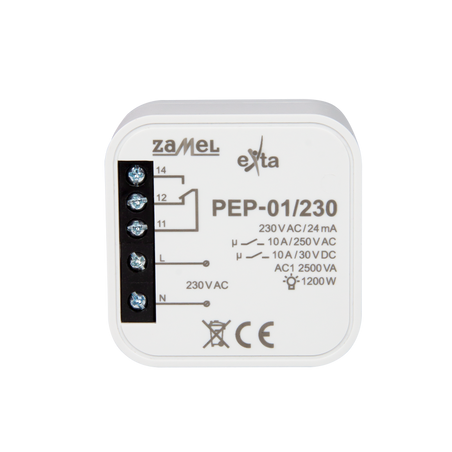 Releu de Metal 230VAC 250VAC/10A IP20 | Electronic-mag.ro | Componente Electronice