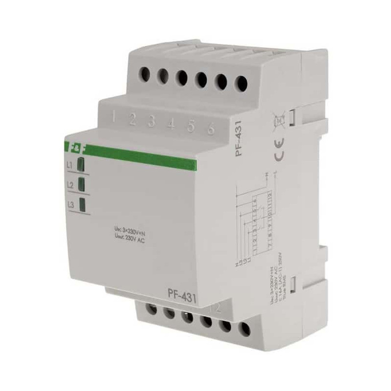 Releu Monitorizare Tensiune DIN IP20 PF-431 | Electronic-mag.ro | Componente Electronice