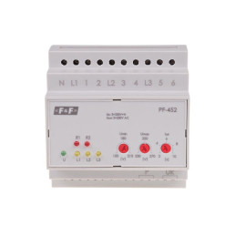 Releu Monitorizare Tensiune Șină DIN IP20 PF-441 | Electronic-mag.ro | Componente Electronice