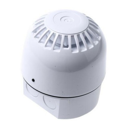Sirena acustică 110/230VAC 102dB IP65 albă | Electronic-mag.ro | Componente Electronice