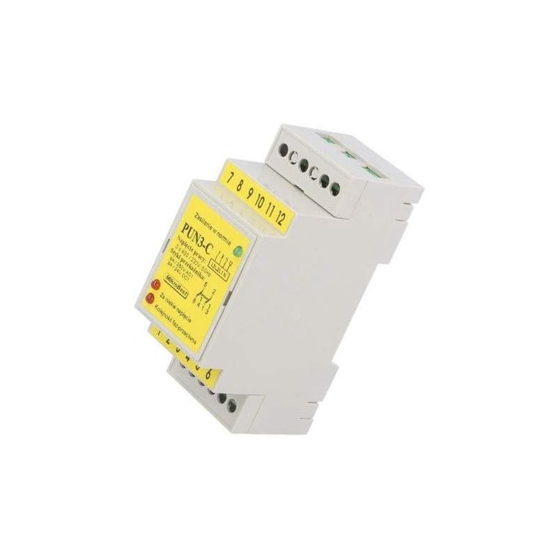 Releu Monitorizare Tensiune DIN SPDT PUN-3C | Electronic-mag.ro | Componente Electronice