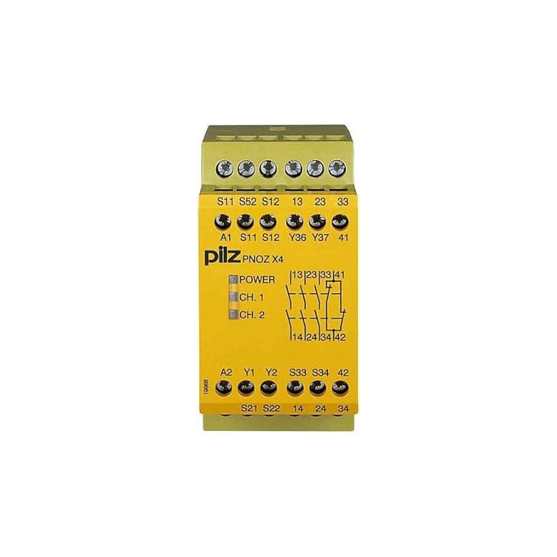 Releu de Siguranță PNOZ X4 24VDC pentru Șină DIN | Electronic-mag.ro | Componente Electronice Releu de Siguranță PNOZ X4 24VDC pentru Șină DIN | Electronic-mag.ro | Componente Electronice