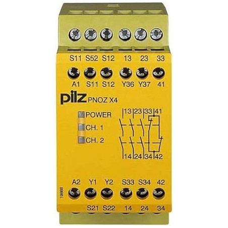 Releu de Siguranță PNOZ X4 24VDC pentru Șină DIN | Electronic-mag.ro | Componente Electronice