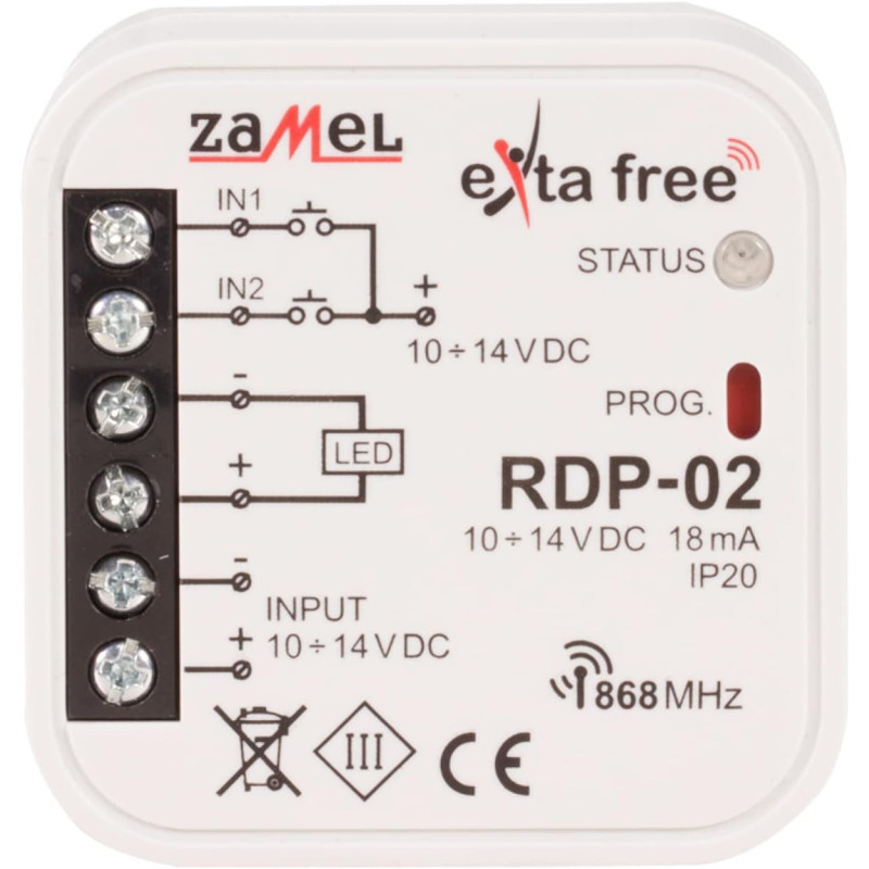 Controler LED EXTA FREE Cutie Metalică 10-14VDC NO x2 RDP-02 | Electronic-mag.ro | Componente Electronice
