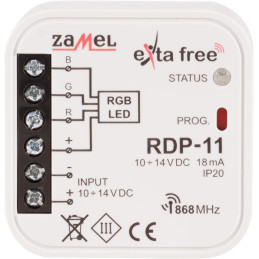 Controler RGB EXTA FREE Metal 10-14V DC IP20 | Electronic-mag.ro | Componente Electronice