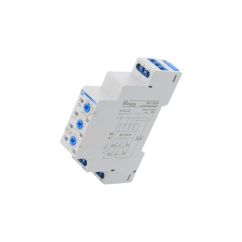 Timer Electronic DPDT 24V pentru Șină DIN IP20 | Electronic-mag.ro | Componente Electronice