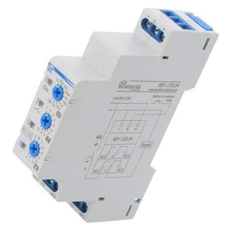Timer Electronic DPDT 24V pentru Șină DIN IP20 | Electronic-mag.ro | Componente Electronice