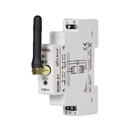 Receptor EXTA FREE pentru Șină DIN 230VAC 300m ROM-01 | Electronic-mag.ro | Componente Electronice