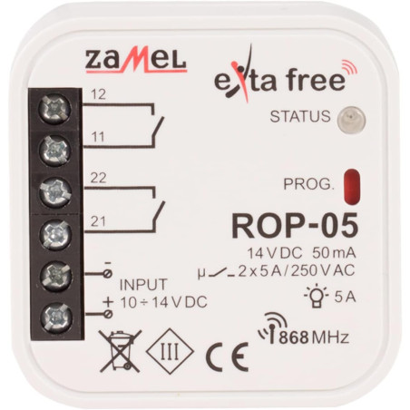 Receptor EXTA FREE în Cutie de Metal 10-14VDC NO x2 IP20 | Electronic-mag.ro | Componente Electronice