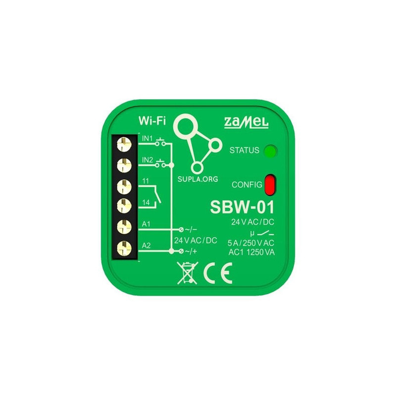 Controler poartă SUPLA metalic 24V IP20 SBW-01 | Electronic-mag.ro | Componente Electronice