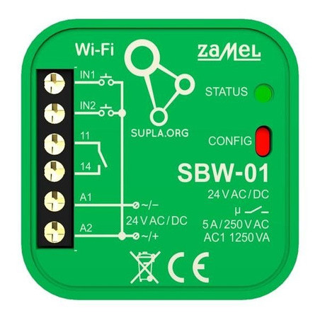 Controler poartă SUPLA metalic 24V IP20 SBW-01 | Electronic-mag.ro | Componente Electronice